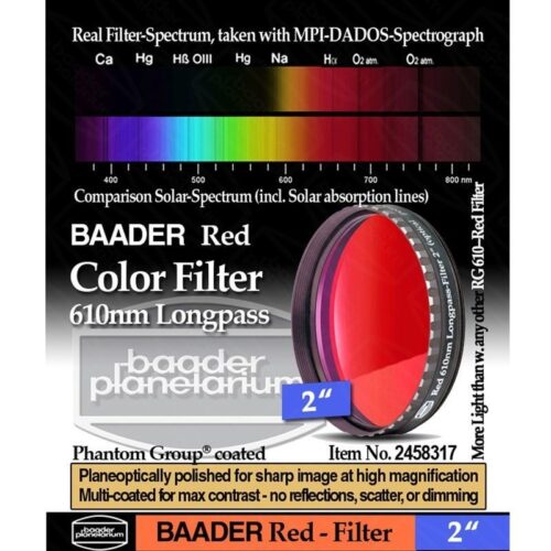 Filtro BAADER ROJO 610nm 2"