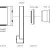 EFW2-EOS-3 Adaptador ZWO M54 para EFW a lente Canon EOS