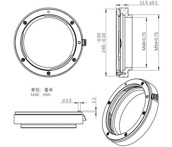 EFW2-EOS-5-1024x872 Adaptador ZWO M54 para EFW a lente Canon EOS