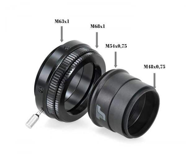 tsflat72-gewinde-1000 Aplanador TS Optics 1x para ED y APO de 70-72 mm