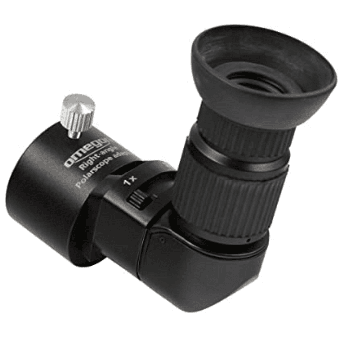 Ocular acodado Omegon para buscador polar