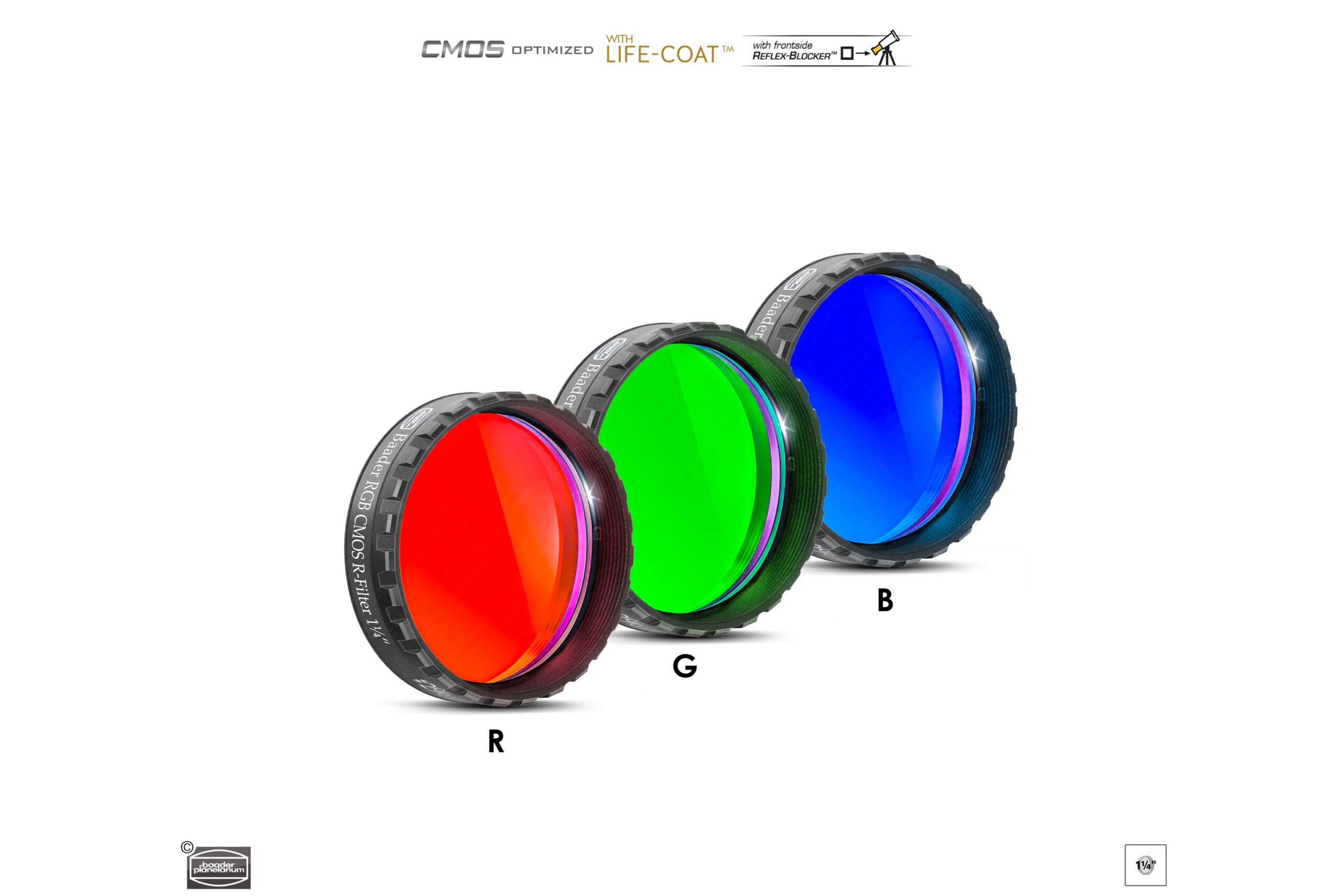 baader_set_filtros_rgb_1_25 Set Baader de filtros RGB de 1.25"