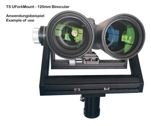 ts-uforkmount-120mm-grossfernglas-1000 Montura de horquilla TS Optics para grandes binoculares