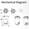 Columna de extensión ZWO para AM7, AM5 y AM3 (200 mm)