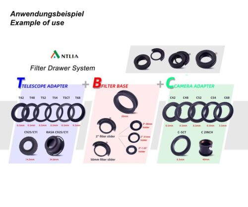 filterdrawer-filterschublade-all-1000 Celda de filtro Antlia para filtros no montados 36mm