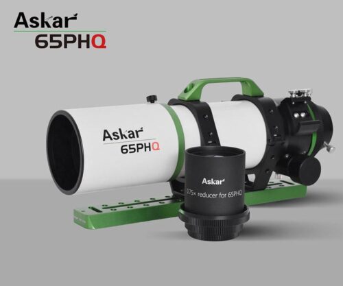 ASRED65PHQ-Askar-reducer-65phq-mit-teleskop-1000 Reductor aplanador Askar 0.75x para 65PHQ