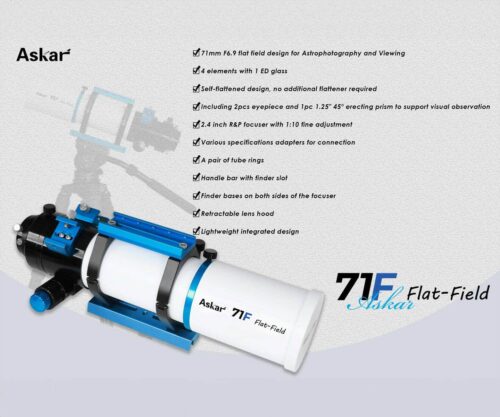 Tubo refractor Askar 71F f/6.9 APO
