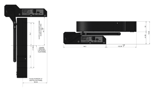 GIOTTO 150-with-ALTO-1-telescope-cover-motor-description1 Panel de flat motorizado PrimaLuceLab GIOTTO 150mm ALTO-1