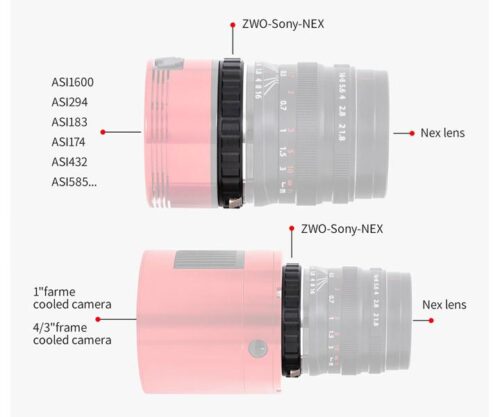 zwo_adaptador_sony_e_nex (3) Adaptador ZWO para Sony E/NEX