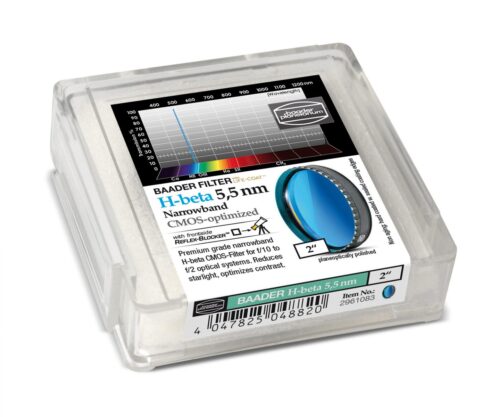 baader-2961083-h-beta-narrowband-filter-2-inch-box-1000 Filtro Baader Planetarium H-Beta 2" (5,5 nm) CMOS Optimized