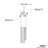 OU075-schema Adaptador Takahashi OU075 M52 hembra a M48 macho