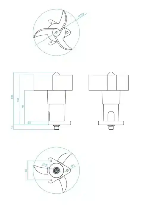 cloudwatcher-anemometer-dimensions-min.png Anemómetro Lunatico. Sensor de viento para CloudWatcher AAG - cable 30cm