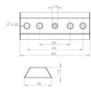 fg310-prismenschiene-drawing-1000 Soporte TS Optics para zapata de buscador (80mm)