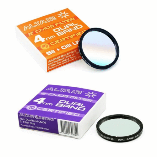 Pack filtros Altair ULTRA Ha-OIII (4 nm) y SII-OII (4nm) 2"