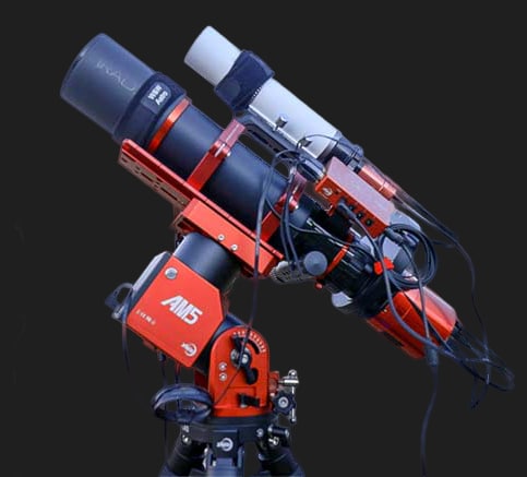 ZWO AM5N con telescopio y accesorios ZWO ASIAIR cámara setup completo
