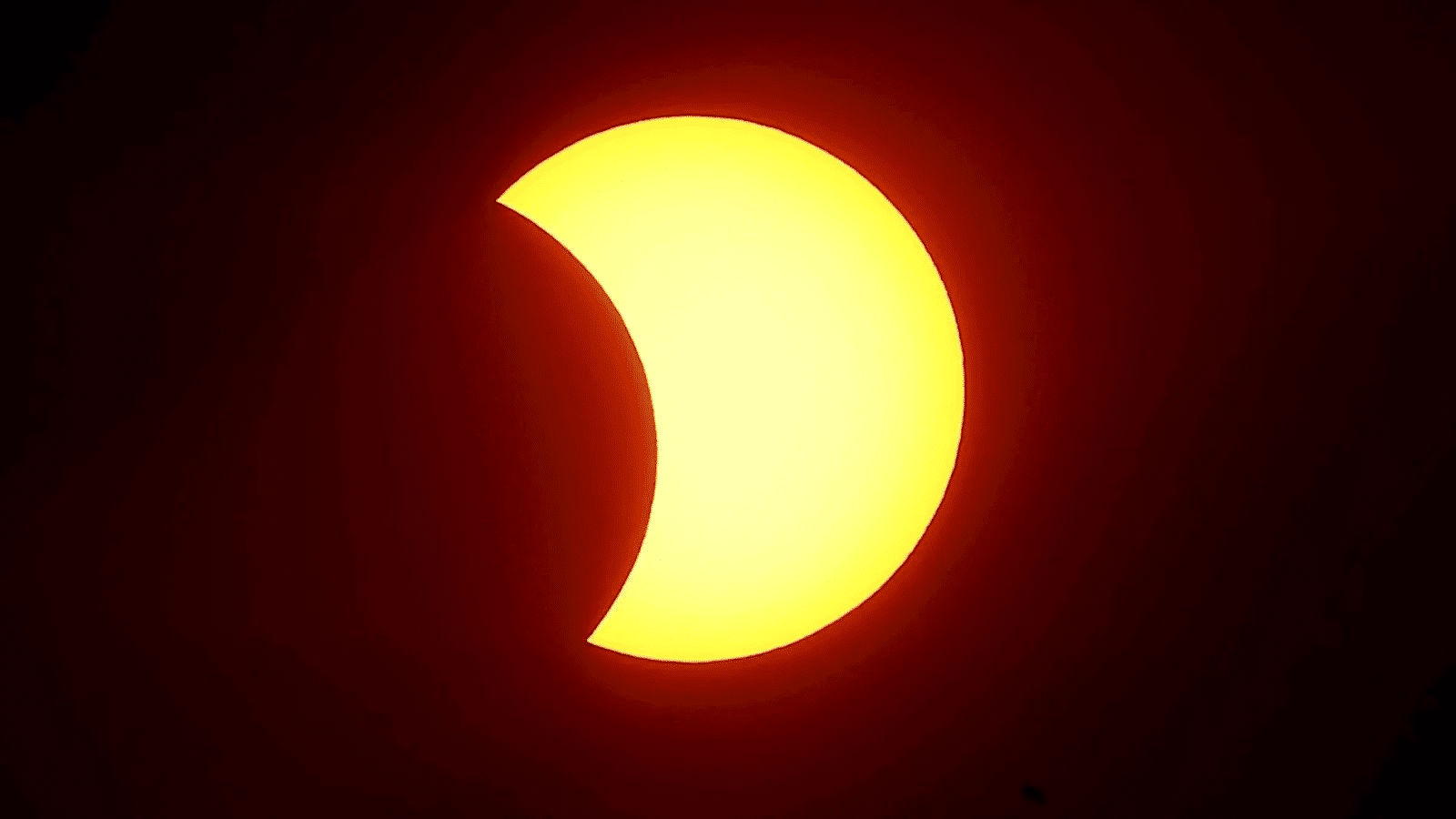 Fase parcial de un eclipse solar