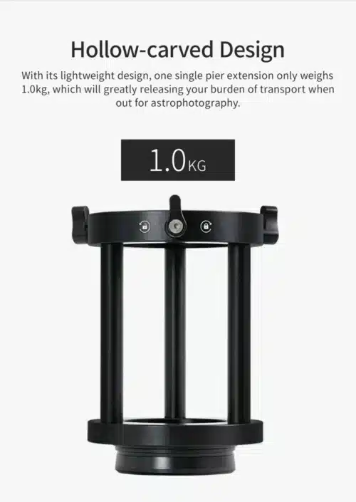 Columna de extensión ZWO para AM5 y AM3 (160 mm)