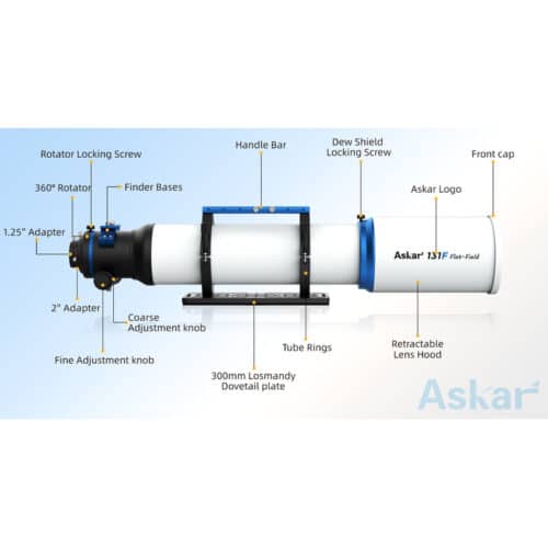 Tubo refractor Askar 131F f/7.5 APO