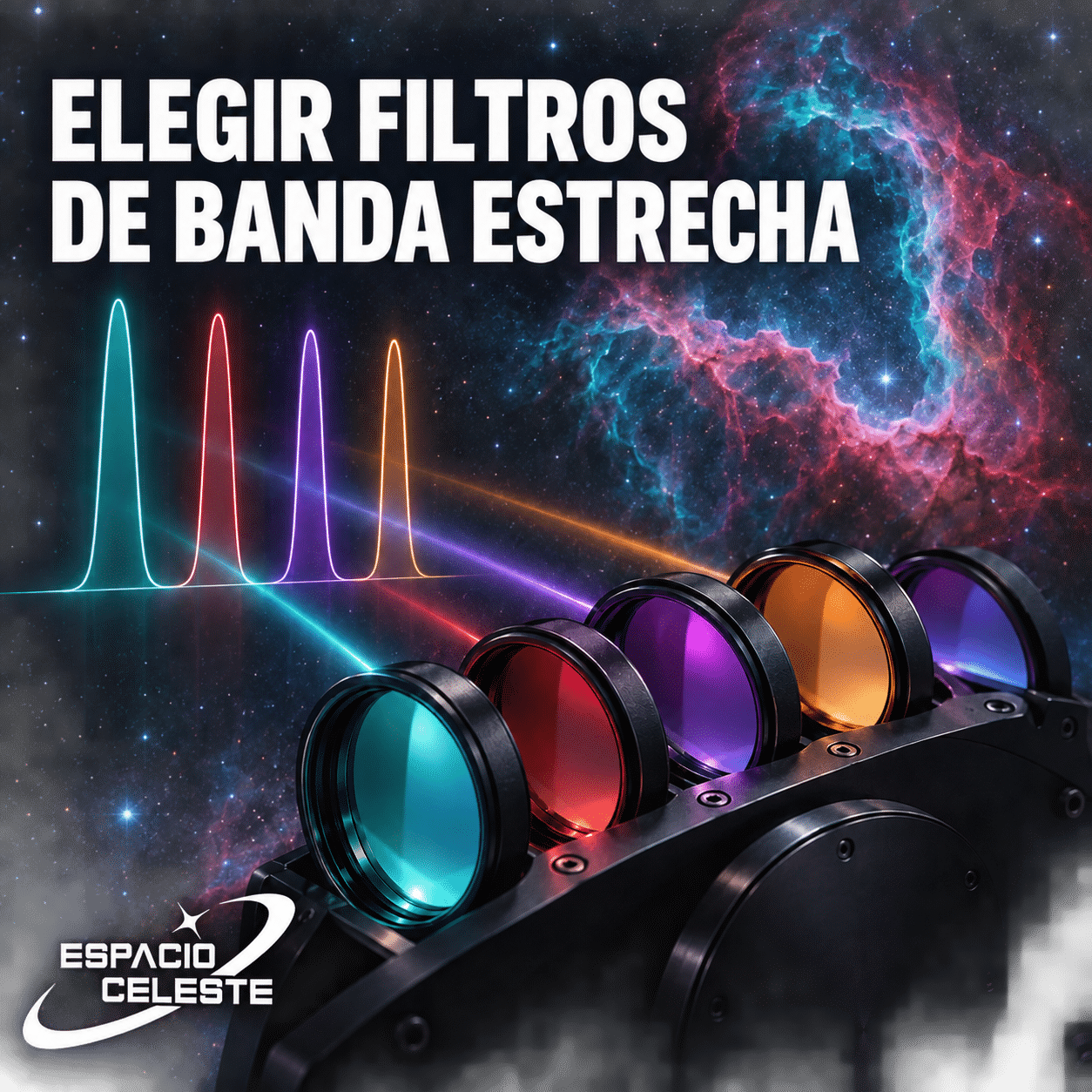 Guía para elegir filtros de banda estrecha en astrofotografía
