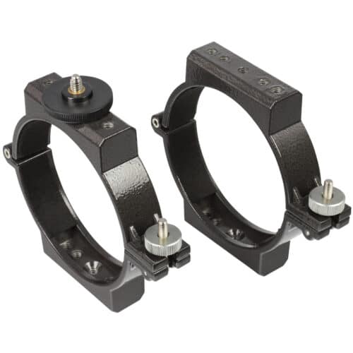 Abrazaderas Omegon de 100 mm para telescopios 102/660