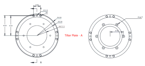 NEW-Rear-4P-tilter-plate-A.png Placa tilter trasera Player One TP85 M42 para cámaras refrigeradas