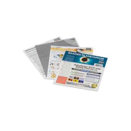 Lámina solar Baader AstroSolar Safety Film OD 5.0 140x155 mm (visual y foto)