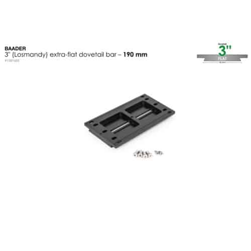 Cola de milano Baader tipo Losmandy (3") 190 mm plana para Baader y TEC