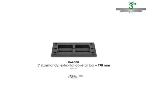 Cola de milano Baader tipo Losmandy (3") 190 mm plana para Baader y TEC