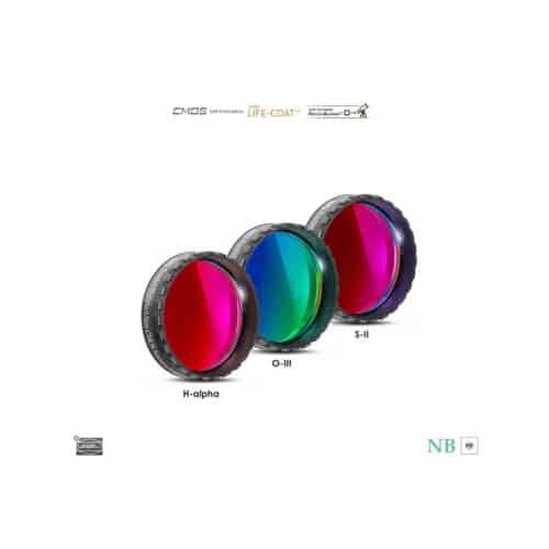Set Baader de filtros de banda estrecha 1,25" 6,5 nm (H-alfa, O-III, S-II)